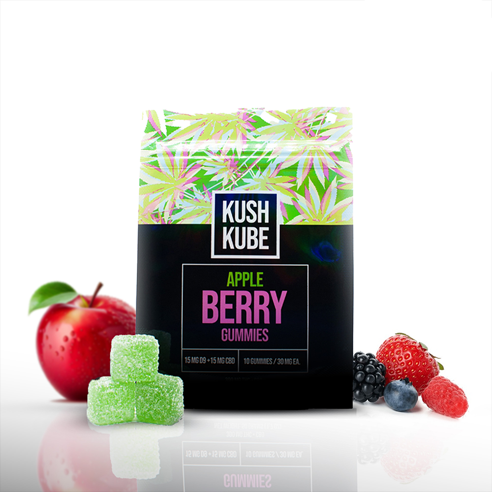 Apple Berry Kush Kube - 15mg THC