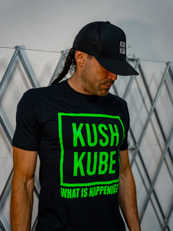 Image of Kush Kube Neon Green Tee