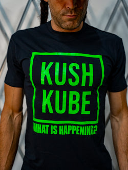 Image of Kush Kube Neon Green Tee