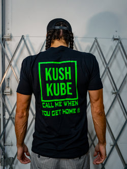 Image of Kush Kube Neon Green Tee