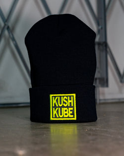 Image of Kush Kube Hat Beanie (Neon Yellow)