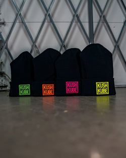 Image of Kush Kube Hat Beanie (Neon Orange)