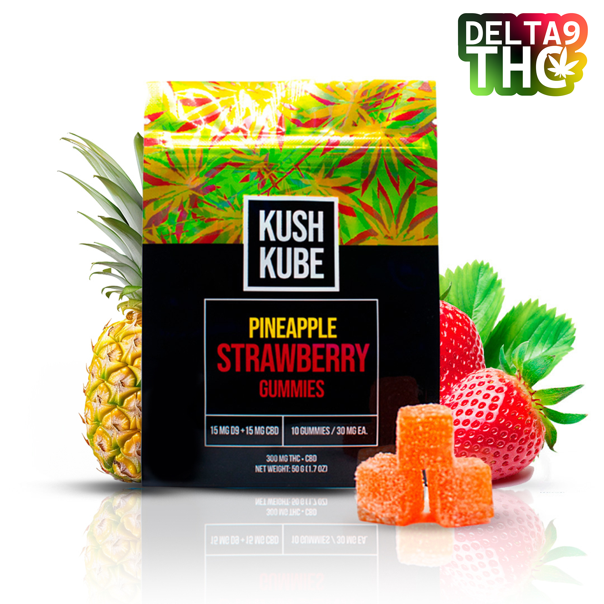 Pineapple Strawberry - 10 Gummy Pack