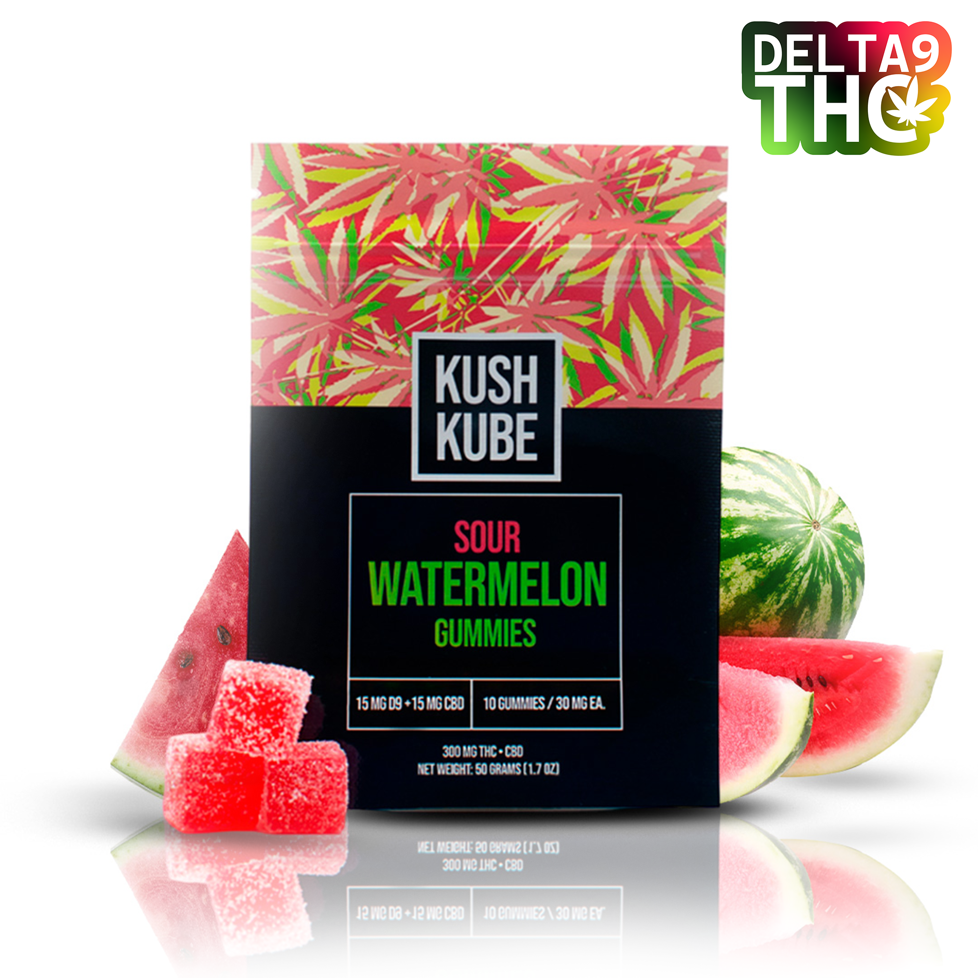 Sour Watermelon - 10 Gummy Pack