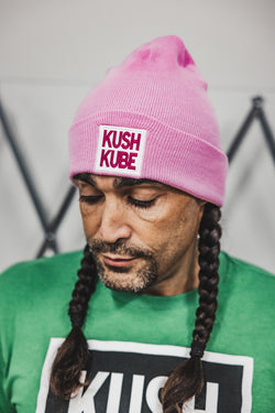 Image of Kush Kube Hat Beanie (Pink)